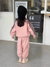 G.DUCKKIDS女童春秋運(yùn)動套裝女寶寶2025新款卡通洋氣衛(wèi)衣兩件套兒童休閑秋裝 粉色 90 cm 曬單實(shí)拍圖