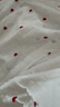 眠島夏季三件套睡衣女純棉紗布甜美刺繡帶胸墊短袖家居服套裝 愛(ài)心白 S (155-162cm 105斤以內(nèi)) 曬單實(shí)拍圖