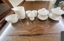 元青佳盛整套功夫茶具中國白羊脂玉瓷陶瓷茶具套裝蓋碗公杯茶漏三件套 曬單實(shí)拍圖