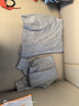 貓人兒童內衣套裝純棉男童秋衣秋褲中大童青少年棉毛套裝 麻灰 160 曬單實(shí)拍圖