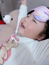 甜甜仔兒童眼罩男女童遮光助睡眠學生午睡專用睡覺護眼 粉色美人魚  曬單實拍圖