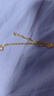 Lossot生日禮物女足金999梔子花黃金手鏈女5G金八芒星實(shí)心素圈金手鏈 曬單實(shí)拍圖