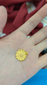 賽菲爾黃金吊墜女足金圓牌金幣太陽(yáng)紋雙面掛墜 單吊墜 約4.95克 曬單實(shí)拍圖