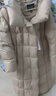 波司登（BOSIDENG）羽絨服新國標90絨女長(cháng)款過(guò)膝廓形顯瘦自由舒適保暖外套 香檳米7230 XL 175/96A 體重約140-160斤 曬單實(shí)拍圖