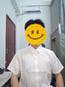 貓人（MiiOW）襯衫男短袖純色商務(wù)職業(yè)正裝男士白襯衫工裝外套襯衣男 白色 XL  曬單實(shí)拍圖