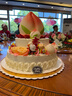 金鳳成祥同城速配生日蛋糕預定壽桃老人祝壽奶油水果過(guò)壽蛋糕【壽福無(wú)邊】 乳脂奶油（提前2天預定） 30cm+20cm+壽桃 曬單實(shí)拍圖