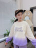優(yōu)優(yōu)1點(diǎn)（Yoyo one）女童套裝春秋款兒童秋裝2025新款衛(wèi)衣中大童秋季運(yùn)動(dòng)女孩童裝衣服 15012紫色+4913漸變 140 140cm 曬單實(shí)拍圖