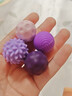 奇純硅膠巴克球靜音磁吸硅膠專(zhuān)注力解壓玩具專(zhuān)注豆磁力彈性感官球 刺猬磁力球-紫色-【4個(gè)裝】2.7cm 曬單實(shí)拍圖