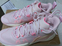 李寧輕速1.0|實(shí)戰籃球鞋男低幫網(wǎng)面透氣減震輕便水泥克星防側翻運動(dòng)鞋 新弱粉紅/熒光桃粉-2 41 曬單實(shí)拍圖