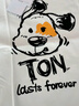 唐獅（TonLion）2025情侶裝短袖T恤男印花寬松半袖白色打底衫女 男款/黑色 L 曬單實(shí)拍圖