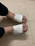 意爾康涼拖鞋中年人媽媽婦女婆婆拖鞋外穿時(shí)尚跟坡 11002W 米白 38 曬單實(shí)拍圖