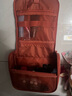 無印良品（MUJI） 聚酯纖維 可吊掛式洗臉用具盒 化妝包旅行便攜洗漱包 橙色 寬16*長(zhǎng)19*厚度6cm 曬單實(shí)拍圖