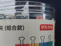 京東京造 長尾夾燕尾夾 彩色混合裝19mm+25mm+32mm（63只組合）票夾鳳尾夾蝴蝶夾票據(jù)夾文件夾 曬單實拍圖