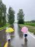 牧萌兒童雨傘女孩男童幼兒園小學生寶寶專用輕便小傘 黃色萌趣恐龍 曬單實拍圖