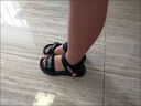 斷碼品牌2025新款真皮運動(dòng)涼鞋女夏季平底軟底厚底防滑沙灘鞋子 黑色【標準碼】 38 曬單實(shí)拍圖