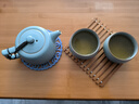 蘇氏陶瓷（SUSHI CERAMICS）汝窯冰花釉禪靜杯開(kāi)片可養金線(xiàn)茶杯個(gè)人杯功夫茶杯2個(gè)禮盒裝J0671 曬單實(shí)拍圖