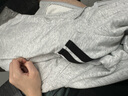 阿迪達斯 （adidas）春季男裝戶(hù)外三條紋跑步連帽運動(dòng)外套KA2579 淺麻灰  M  曬單實(shí)拍圖