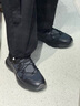 TOD'S【七夕禮物】官方2025早秋新品男士皮革拼織物休閑鞋 黑色 41 曬單實拍圖