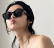 BOLON暴龍眼鏡25年新品王鶴棣&孫千同款貓眼潮搭偏光墨鏡男女BL3209C21 曬單實拍圖