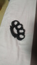 山力士指虎碳纖維手撐子指虎四指拳套合法防身自衛(wèi)用品戒指環(huán)手扣拳扣鋅 鋅合金黑色敢S隊繞繩款 曬單實拍圖