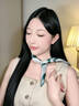 MITHAOL KUSC真絲小方巾100%桑蠶絲護頸絲巾生日禮物送丈母娘婆婆 出水芙蓉【心想事