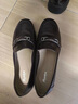 拔佳（Bata）樂(lè)福鞋女秋商場(chǎng)新款英倫復(fù)古羊皮軟底一腳蹬單鞋AMV44CA4 黑色 37 曬單實(shí)拍圖