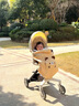 JULY MOLY冬季嬰兒車(chē)擋風(fēng)被推車(chē)防風(fēng)罩寶寶腰凳蓋毯外出披風(fēng)多功能斗篷毛毯 芝士黃小熊【推車(chē)蓋毯/腰凳】 曬單實(shí)拍圖