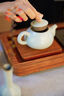 雅瓷汝窯茶壺單壺 陶瓷家用泡茶沏茶壺 功夫茶具水平壺冰裂釉禮盒裝 汝窯水平壺 165ml 曬單實拍圖