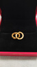 中國黃金（CHINA GOLD）碎碎冰黃金耳環(huán)女士足金滿(mǎn)天星耳圈老婆生日禮物中秋節禮物送女友 【送女友】碎碎冰足金耳環(huán) 約2.1g【一對】 曬單實(shí)拍圖