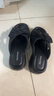 達芙妮厚底拖鞋女外穿涼拖2025夏季新款一字拖女鞋軟底蝴蝶結坡跟踩屎感 黑色 36 曬單實(shí)拍圖