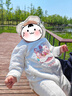 童泰（TONGTAI）嬰兒連體衣秋冬季純棉保暖新生兒寶寶衣服喜慶新年裝蝴蝶哈衣 白色 59cm (建議1-3個(gè)月身高55-60cm) 曬單實(shí)拍圖