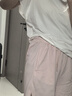 全棉時(shí)代（PurCotton）趙麗穎推薦2024夏女士涼感水光棉家居短褲 棉暖陽(yáng)粉 160/M 曬單實(shí)拍圖