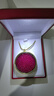 《現貨秒發(fā)直銷(xiāo)》光子生物晶體熙灃康吊墜項鏈平安扣規則健晶體康 紅色小圓珠49克拉(送吊墜禮盒) 曬單實(shí)拍圖