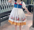 G.DUCKKIDS童裝洛麗塔女童連衣裙夏季白雪公主裙生日禮服蓬蓬裙兒童裙子短袖 單件裙子 140 尺碼9~10歲【130-140cm】 曬單實(shí)拍圖