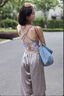 KEJIMITAO歐美性感運動(dòng)內衣女聚攏防震跑步健身文胸美背瑜伽背心普拉提吊帶暗橙色S 曬單實(shí)拍圖