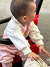 迷你巴拉外出拉連體衣男女童寶寶寬松萌趣插肩袖爬服2025春 曬單實(shí)拍圖