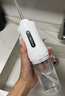 HYUNDAI沖牙器高頻家用洗牙器牙齒沖洗器便攜式水牙線深度清潔牙縫正畸矯正大容量節(jié)日送男女朋友家人禮物 純白 4支噴頭 曬單實(shí)拍圖