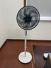 美的（Midea）電風(fēng)扇家用遠(yuǎn)距送風(fēng)遙控智能落地扇七葉智能感溫立式電扇宿舍臥室搖頭 40CM大網(wǎng)罩黑白色35bjd 曬單實(shí)拍圖