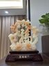 聚善緣五福臨門福字?jǐn)[件客廳玄關(guān)電視酒柜葫蘆高檔裝飾品搬新家喬遷禮物 小五福臨門紅花冰26*10.5*31cm 曬單實(shí)拍圖