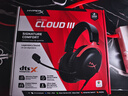 極度未知（HYPERX）Cloud Ⅲ 颶風(fēng)3有線黑紅 DTS音效 53mm驅(qū)動單元電競頭戴式游戲耳機(jī) 適配三角洲行動 曬單實(shí)拍圖