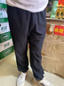 喬丹褲子男夏季薄款吸濕速干褲束腳運(yùn)動長褲男士拉鏈冰絲休閑褲子男 曬單實(shí)拍圖