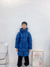 波司登（BOSIDENG）25年新款男女兒童長(cháng)款5A抗菌4防面料蓬松連帽羽絨服送禮物 深菘藍|5181  140 /64 約 130-140cm 30kg 曬單實(shí)拍圖