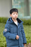 巴拉巴拉兒童羽絨服中長款冬加厚外套男女童2025連帽親子裝保暖防風(fēng)防潑水 灰藍(lán)B版-灰鴨絨 140 （充絨量203g） 曬單實(shí)拍圖