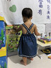 幼歌（YOUGE）嬰幼兒甜美百搭外穿牛仔背帶裙女童2025新款寬松裙子潮 牛仔藍 80 cm 曬單實(shí)拍圖