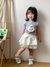 可英 GOWINBABY女童短袖T恤韓式俏皮2025夏季時(shí)尚女孩卡通上衣甜美女寶洋氣套裝 藍(lán)色 110 cm 曬單實(shí)拍圖