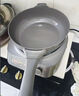 美的（Midea）電炒鍋 分體式電煮鍋 電火鍋 電蒸鍋 家用多功能一體 炒菜專用鍋 0氟鈦陶耐磨不粘 配蒸籠 4.3L 【猛火爆炒+手柄可拆】 曬單實拍圖