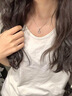 KASIYUS925純銀項鏈女圓圈四葉草項飾七夕情人節生日禮物送女友老婆禮物 項鏈+證書(shū)+禮盒 曬單實(shí)拍圖