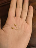 謝瑞麟（TSL）足金黃金耳釘光面圓球簡(jiǎn)約耳環(huán)氣質(zhì)小墜耳飾YK259七夕禮物 約1.4g 工費(fèi)220元 曬單實(shí)拍圖