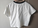 阿迪達斯（adidas）三葉草 短袖女裝 夏季新款純棉運動(dòng)修身透氣休閑圓領(lǐng)修身短款T恤 JC8704 白 L 曬單實(shí)拍圖