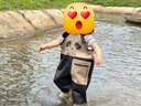 YogelTackle男女兒童超輕下水褲趕海裝備連體褲寶寶涉水尼龍防水抓魚(yú)雨衣雨靴 曬單實(shí)拍圖